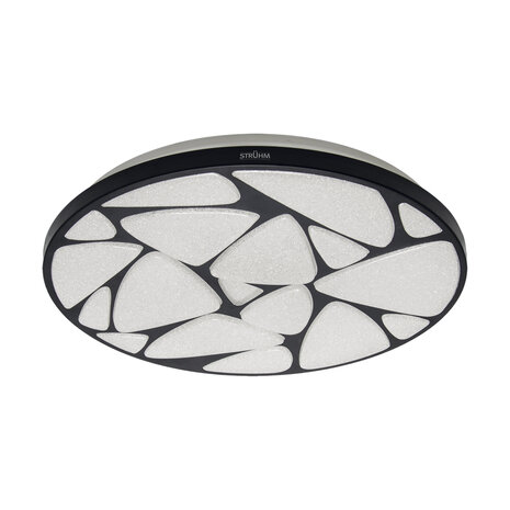 MINERAL - CCT LED Plafondlamp - Aanpasbare licht kleuren - Rond - Plafonni&egrave;re - dimbaar - met afstandsbediening - 5780 Lm - 48W LED - 495 mm