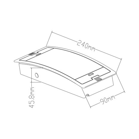 BRAYTRON Led Noodverlichting -Uitgang-Oplaadbare batterijen- Opbouw Waterdicht-IP54 3 Watt - 6500K KOEL WIT LICHT