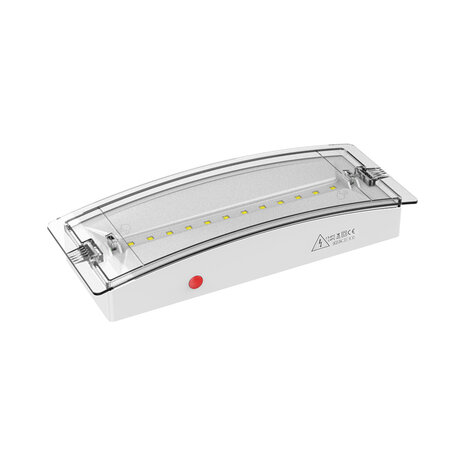 BRAYTRON Led Noodverlichting -Uitgang-Oplaadbare batterijen- Opbouw Waterdicht-IP54 3 Watt - 6500K KOEL WIT LICHT