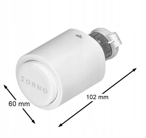 ORNO - Slimme WiFi Thermostaat Knoppen | Uitbreidingset| Slimme Radiatorknoppen | Thermostaatknoppen | Bedienen met App