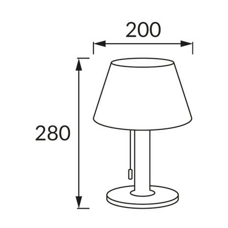 PELAGIA Solar LED Tuin Tafellamp - 4000K daglicht wit - met dimmer voor buiten met zonne energie